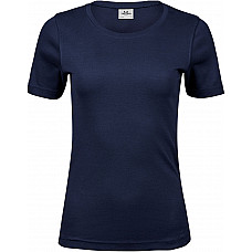 Navy Ladies' Interlock Tee