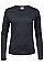 Dark Grey Ladies' Long Sleeve Interlock Tee