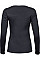 Dark Grey Ladies' Long Sleeve Interlock Tee