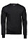 Black Men's Crew Neck Knitted Sweater