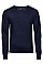 Navy Men's V Neck Knitted Sweater