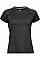 Black Melange Ladies' CoolDry Tee