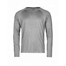 Grey Melange  Long Sleeve CoolDry Tee