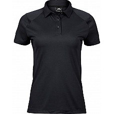 Black Ladies' Luxury Sport Polo