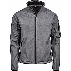 Grey Melange Men's Lightweight Performance Softshell