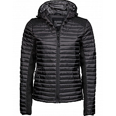 Black/Black Melange Ladies' Aspen Crossover Jacket