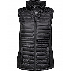 Black/Black Ladies' Crossover Bodywarmer