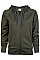 Deep Green Ladies' Fashion Full Zip Hood