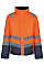 Hi Vis Orange/Navy Pro Hi Vis Insulated Parka