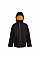 Black Orange Pop Mens Navigate Insulated Waterproof Jacket