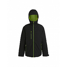 Black/Lime Mens Navigate Insulated Waterproof Jacket