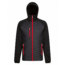 Black/Classic Red Men's Navigate Thermal Hybrid Jacket