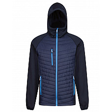 Navy/ French Blue Men's Navigate Thermal Hybrid Jacket