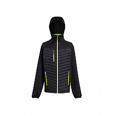 Black/Lime Men's Navigate Thermal Hybrid Jacket