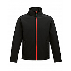 Black/Classic Red Ablaze Men's Printable Softshell