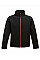 Black/Classic Red Ablaze Men's Printable Softshell