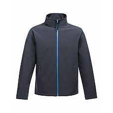 Navy/ French Blue Ablaze Men's Printable Softshell