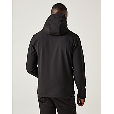 Black Orange Pop Navigate 2-Layer Hooded Softshell Jacket