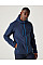 Navy/ French Blue Navigate 2-Layer Hooded Softshell Jacket