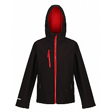 Black/Classic Red Ablaze 3 Layer Softshell