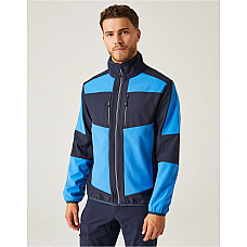 Strong Blue/Navy E-Volve Unisex 2 Layer Softshell Jacket