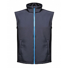 Navy/ French Blue Ablaze Men's Printable Softshell Bodywarmer