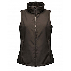 Black/Black Ablaze Women's Printable Softshell Bodywarmer