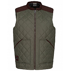 Dark Khaki Moreton Quilted Gilet