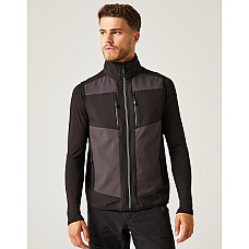 Ash/Black E-Volve Unisex Two Layer SoftShell BodyWarmer