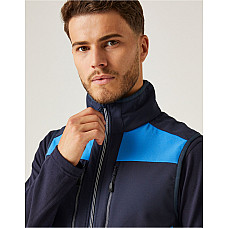 Strong Blue/Navy E-Volve Unisex Two Layer SoftShell BodyWarmer