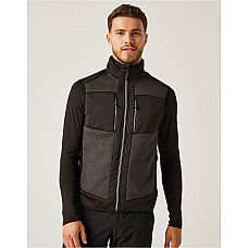 Ash/Black E-Volve Unisex Knit Effect Stretch Bodywarmer