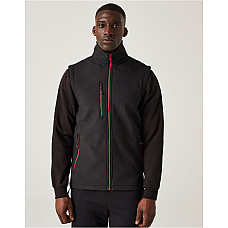 Black/Classic Red Navigate Two Layer Soft Shell Bodywarmer