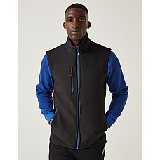 Black/New Royal Navigate Two Layer Soft Shell Bodywarmer