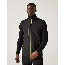 Black/Lime Navigate Two Layer Soft Shell Bodywarmer