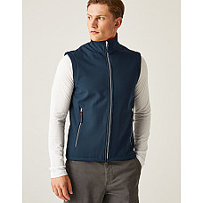 Navy/Classic Red Ascender Two Layer Soft Shell Bodywarmer