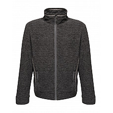 Seal Grey Marl Thornly Men's Full Zip Marl Fleece