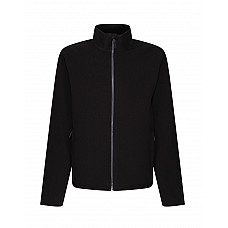 Black Recycled Full Zip Fleece