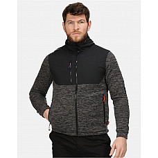 Ash Marl/ Black Tactical Heist Hybrid Jacket