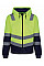 Hi-Vis Yellow/Navy Pro Hi Vis Full Zip Hoodie