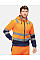 Hi Vis Orange/Navy Pro Hi Vis Full Zip Hoodie