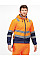 Hi Vis Orange/Navy Pro Hi Vis Full Zip Hoodie