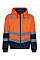 Hi Vis Orange/Navy Pro Hi Vis Full Zip Hoodie