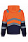 Hi Vis Orange/Navy Pro Hi Vis Full Zip Hoodie