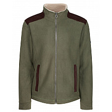 Dark Khaki Faversham Full Zip Fleece