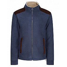 Navy Faversham Full Zip Fleece