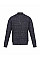 Navy Marl Soloman Zip Neck Knitted Pullover