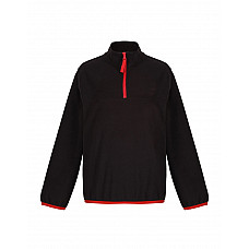 Black/Classic Red Micro Fleece Half Zip