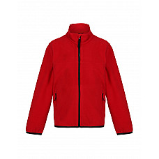 Classic Red/Black Full Zip Microfleece