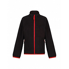 Black/Classic Red Full Zip Microfleece