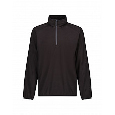 Black/Seal Grey Mens Navigate Half Zip Fleece